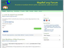 Tablet Screenshot of forum.mapref.org